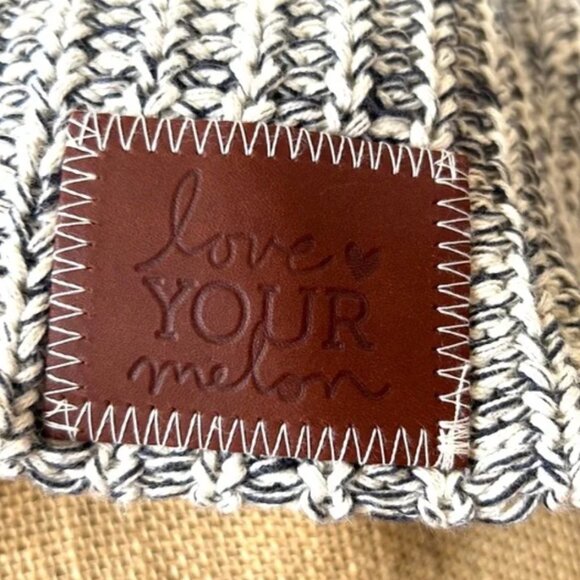 Love Your Melon Thick Knit Ski Gray Snowboarding Winter Beanie Hat - Picture 5 of 6